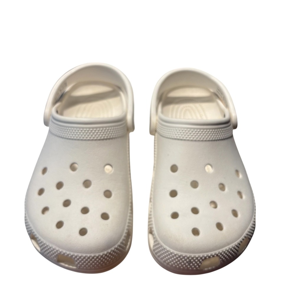 Crocs Classic Clog Shoes Youth Size J4 White Slip On Lightweight Comfort